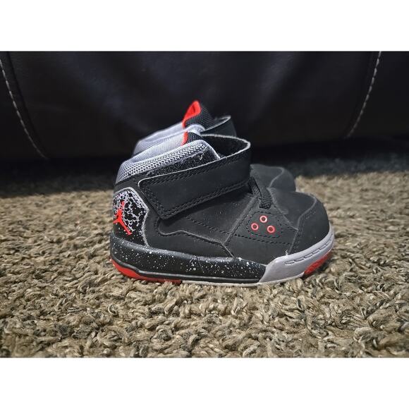 Nike Air Jordans Flight Origin Toddler Size 5C Black Red 602670-003 - Picture 1 of 5